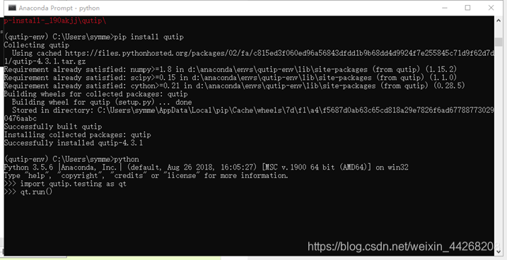 Windows + python3.5 +QuTip安装_qutip pycharm-CSDN博客