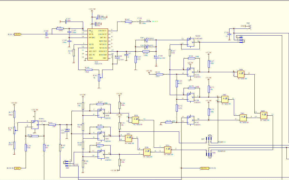 超外差接收机原理图讲解三中频部分