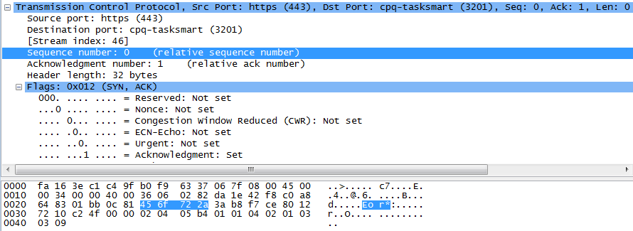 Wireshark抓包——TCP协议分析