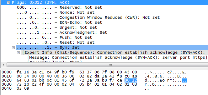Wireshark抓包——TCP协议分析