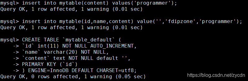 mysql non-strict mode