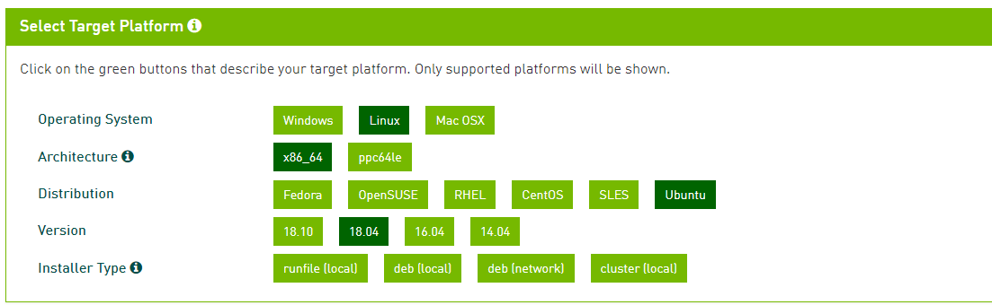 ubuntu 18.04 cuda 10.0 tensorflow