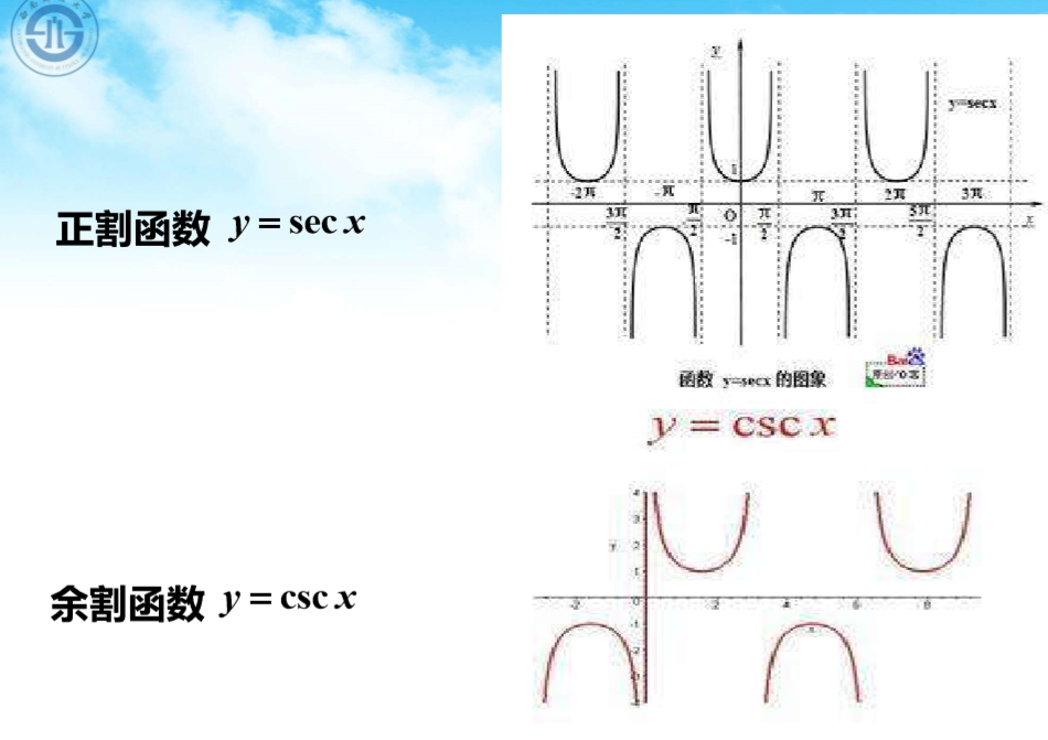 y=secx的图像和性质图片