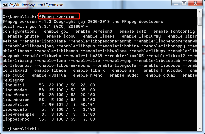 python install ffmpeg windows