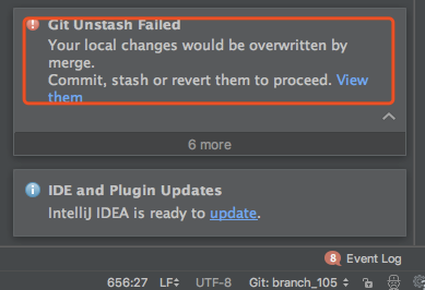 undo git stash apply