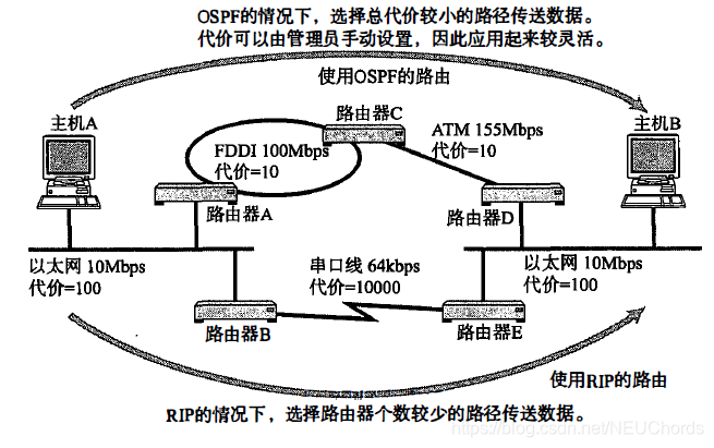 网络权重与路由选择