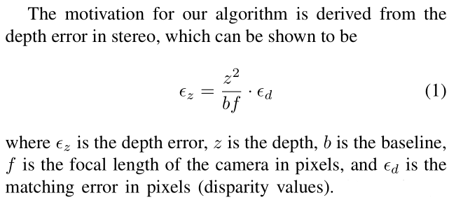 图片来自于论文Variable baseline_resolution stereo，2008年的CVPR