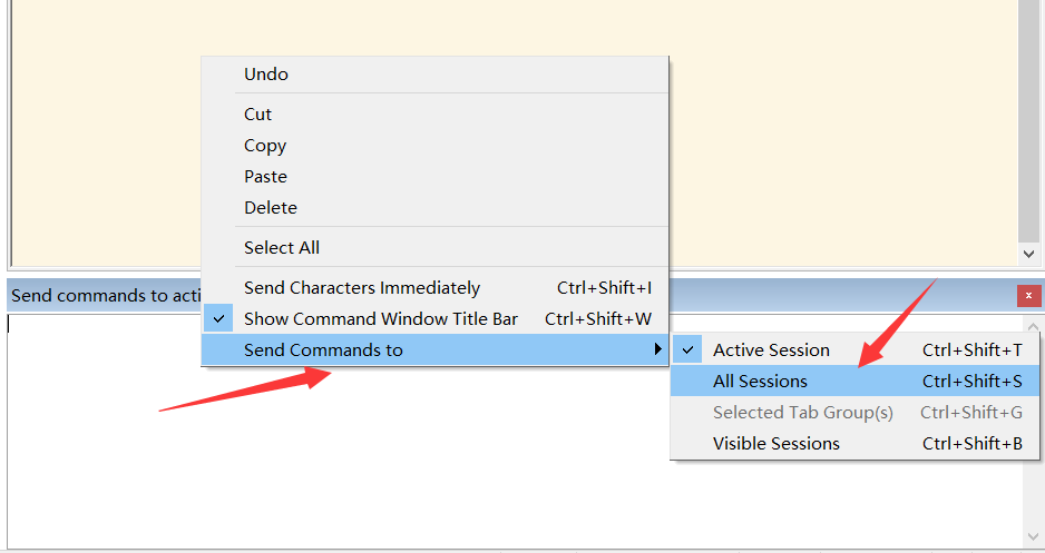 SecureCRT同时给多个Session（虚拟机或机器）发送同一条指令_send commands to active session-CSDN博客