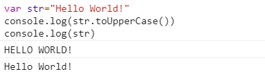 toUpperCase()方法执行案例