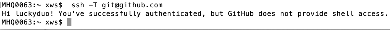 Hi tianqixin! You've successfully authenticated, but GitHub does not provide shell access.
