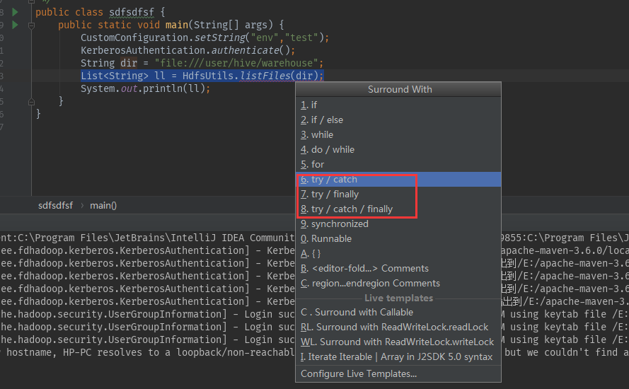IDEA代码抛异常快捷方式_add exception to methodCSDN博客
