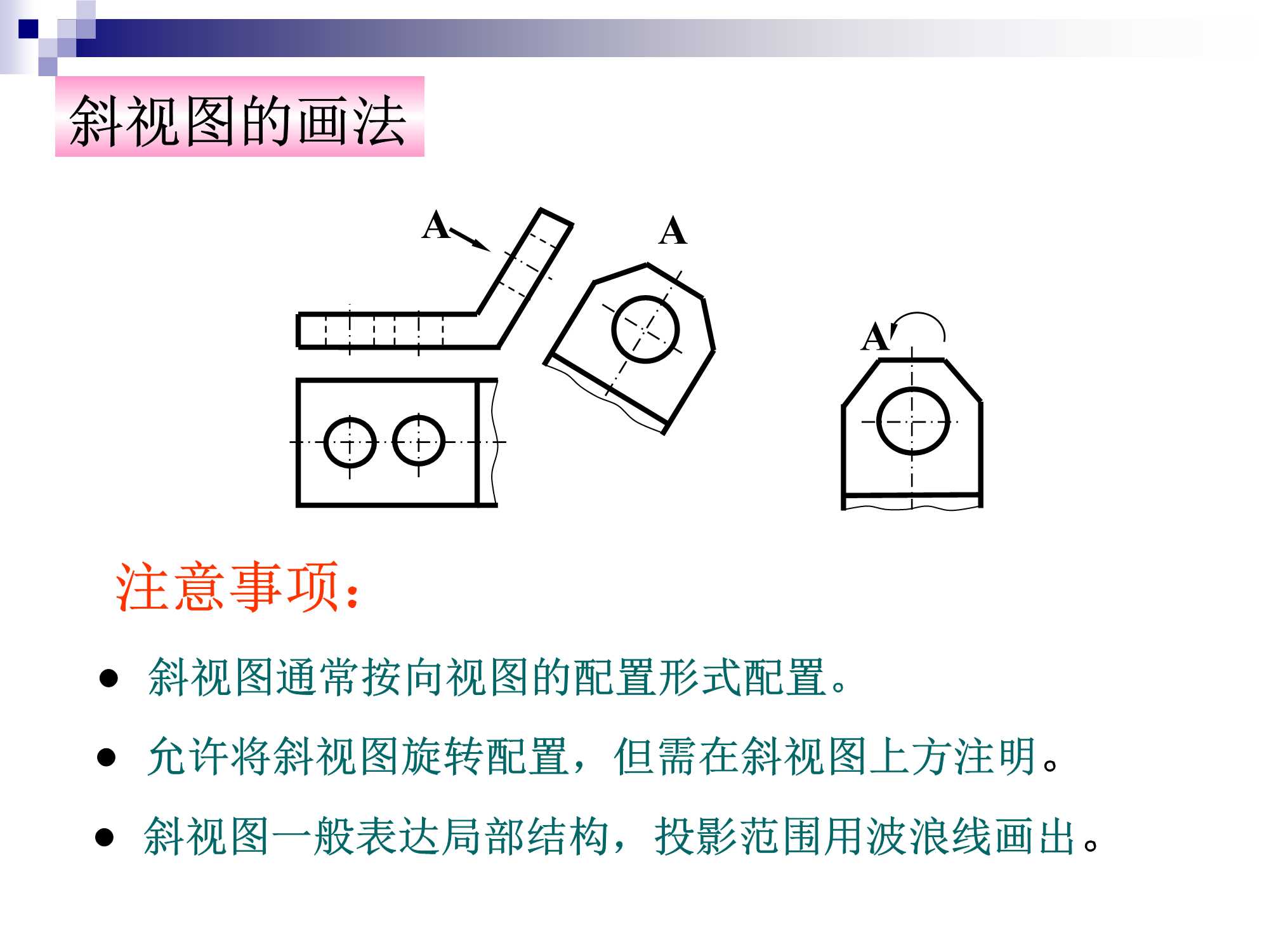 工程制图 （机件常用的基本表示法）_机件其他表示法-CSDN博客