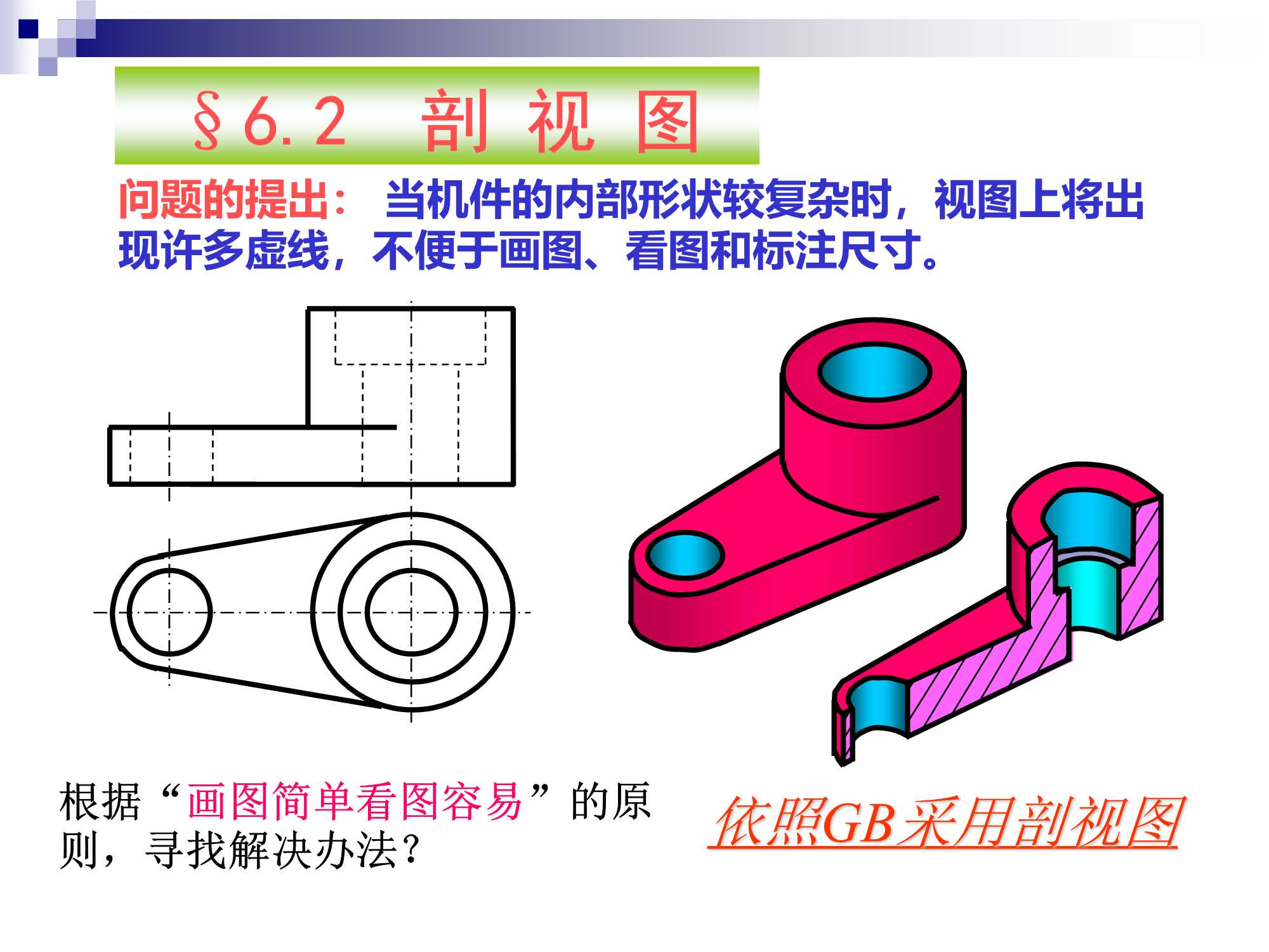 工程制图 （机件常用的基本表示法）_机件其他表示法-CSDN博客