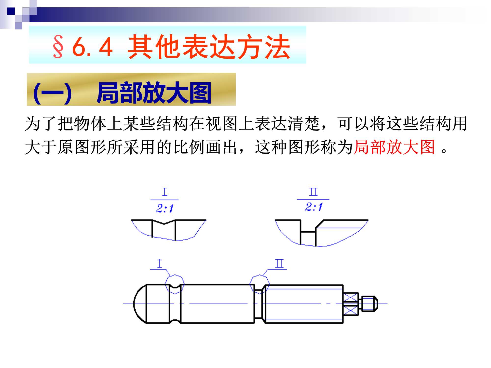 工程制图 （机件常用的基本表示法）_机件其他表示法-CSDN博客