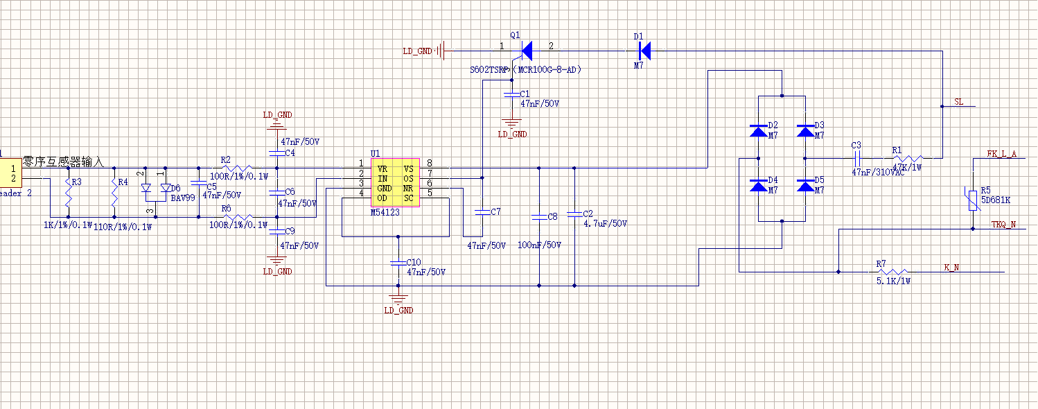 漏电保护测试总结_咸鱼no fashion的博客-csdn博客_m54123应用电路图