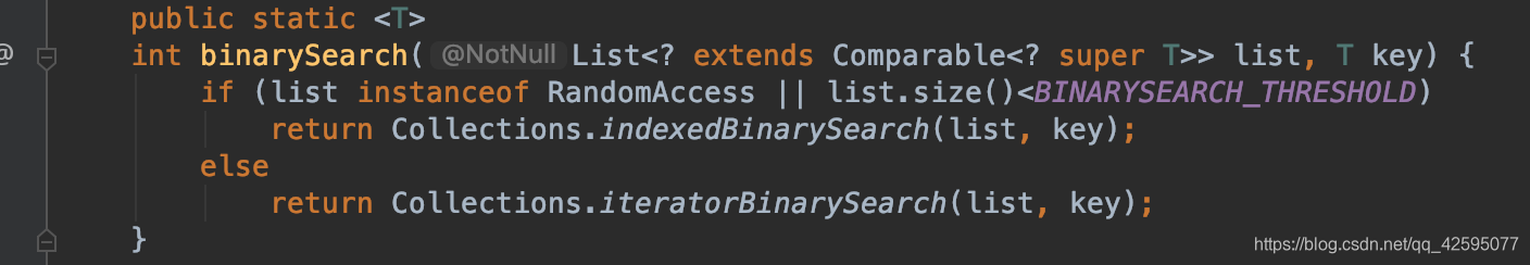 binarySearch()方法