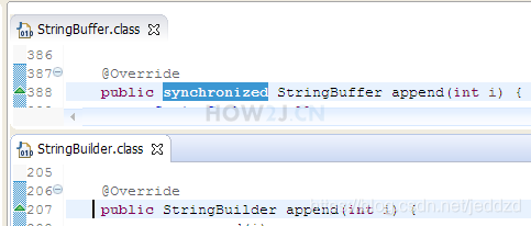 StringBuffer和StringBuilder的区别