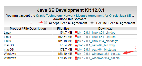 点击同意后,再点击下载exe包