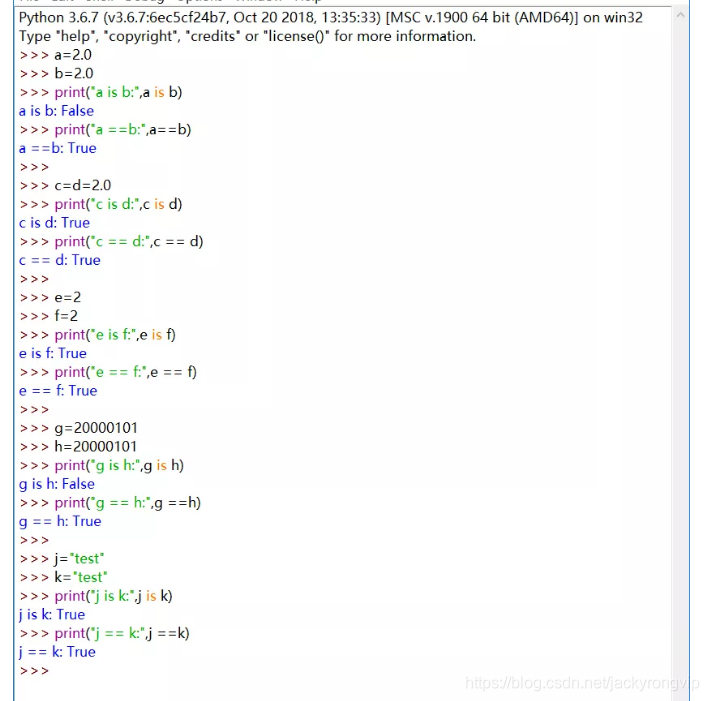 笔记:python中is和==的区别_13、 is和==的区别-CSDN博客