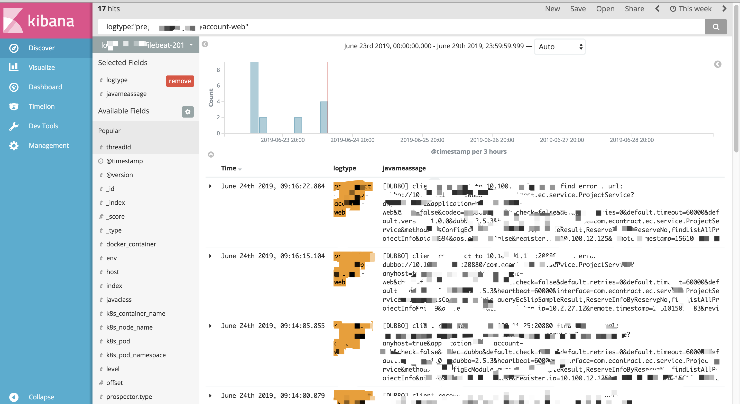  Log Pilot Logstash Elasticsearch Kibana Kubernetes log 