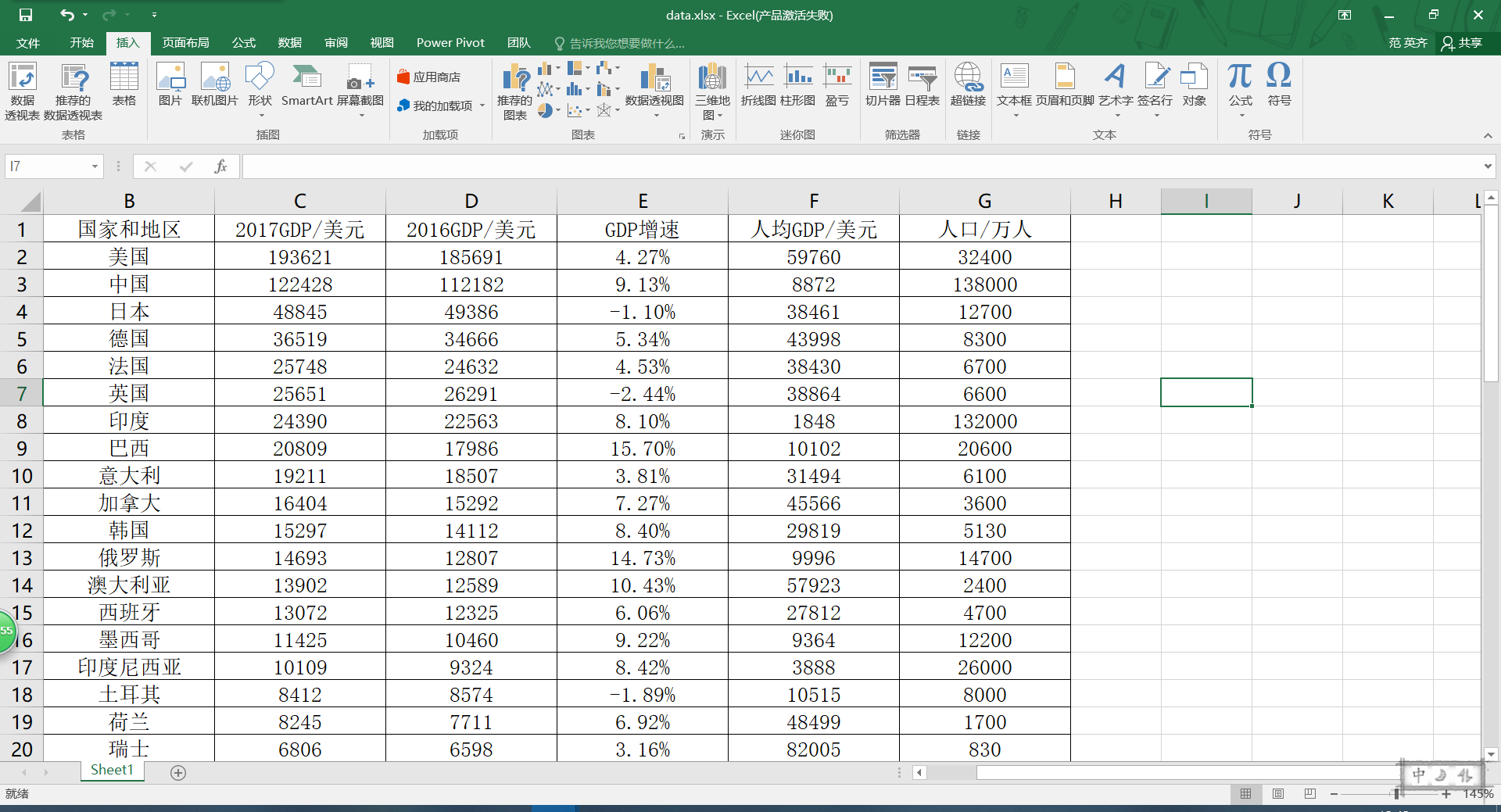 GDP的Excel_好玩的EXCEL图表 篇一 强我中华,用 EXCEL 动态图表看中国 50 年 GDP 攀升