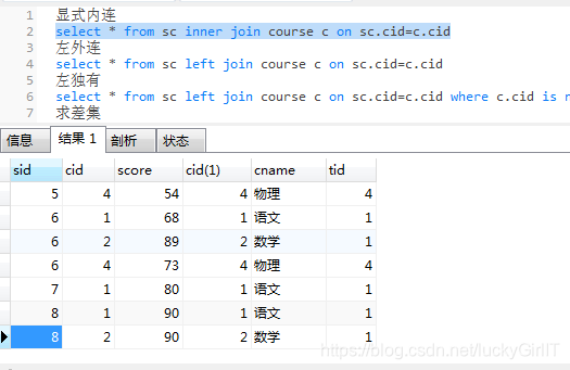 显式内连
