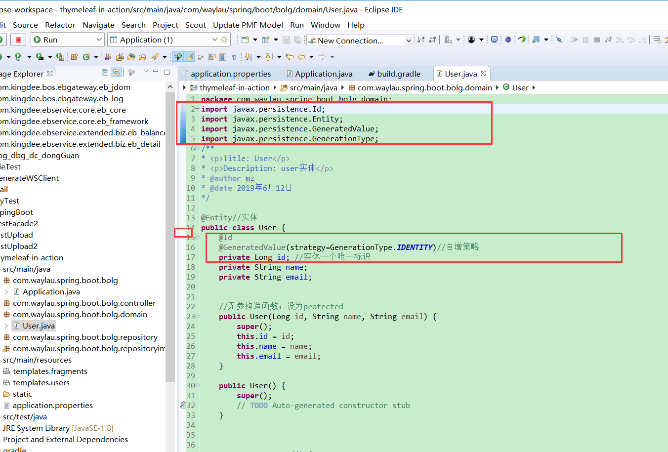 Spring Boot Hibernate and EmbeddedId Solving the entityManagerFactory Bean Creation Error - SpringBootBeanCreationException: Error creating bean with name