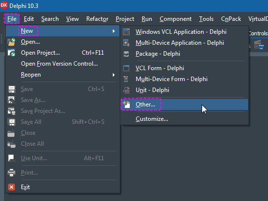 【一起学UniGUI】--创建新的uniGUI应用程序(11)_delphi7+unigui-CSDN博客