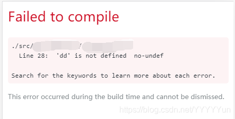 'dd' is not defined no-undef