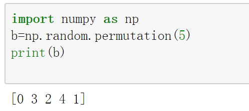 np random permutation