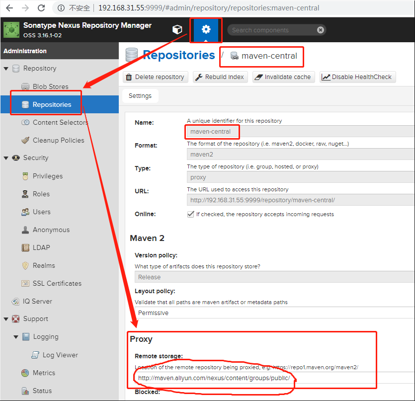 nexus3oss的管理和使用