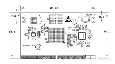 FIG mechanical dimensions imx8 core plate