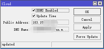 RouterOS之DDNS(动态域名)