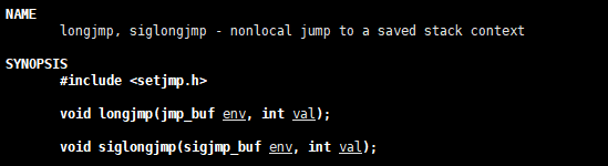 man longjmp
