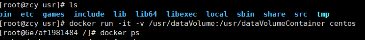 docker容器数据卷基本操作