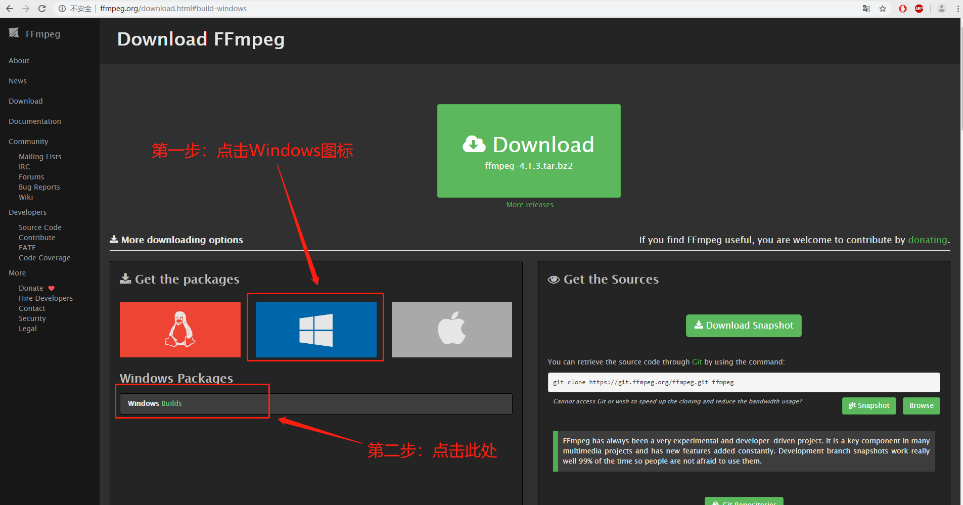 how to install ffmpeg on windows bash