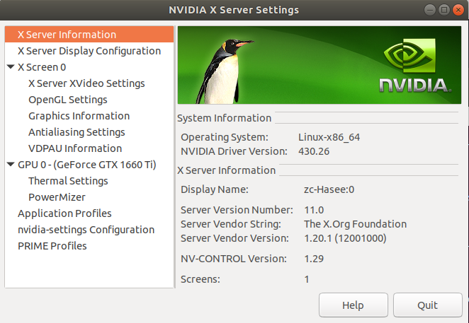 NAVIDA X Server Settings