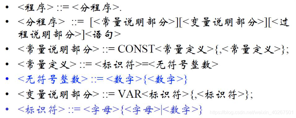 PL0 语言的 EBNF 范式(1)