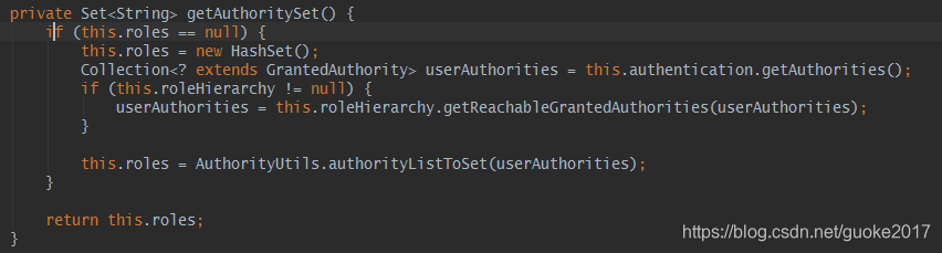 getAuthoritySet