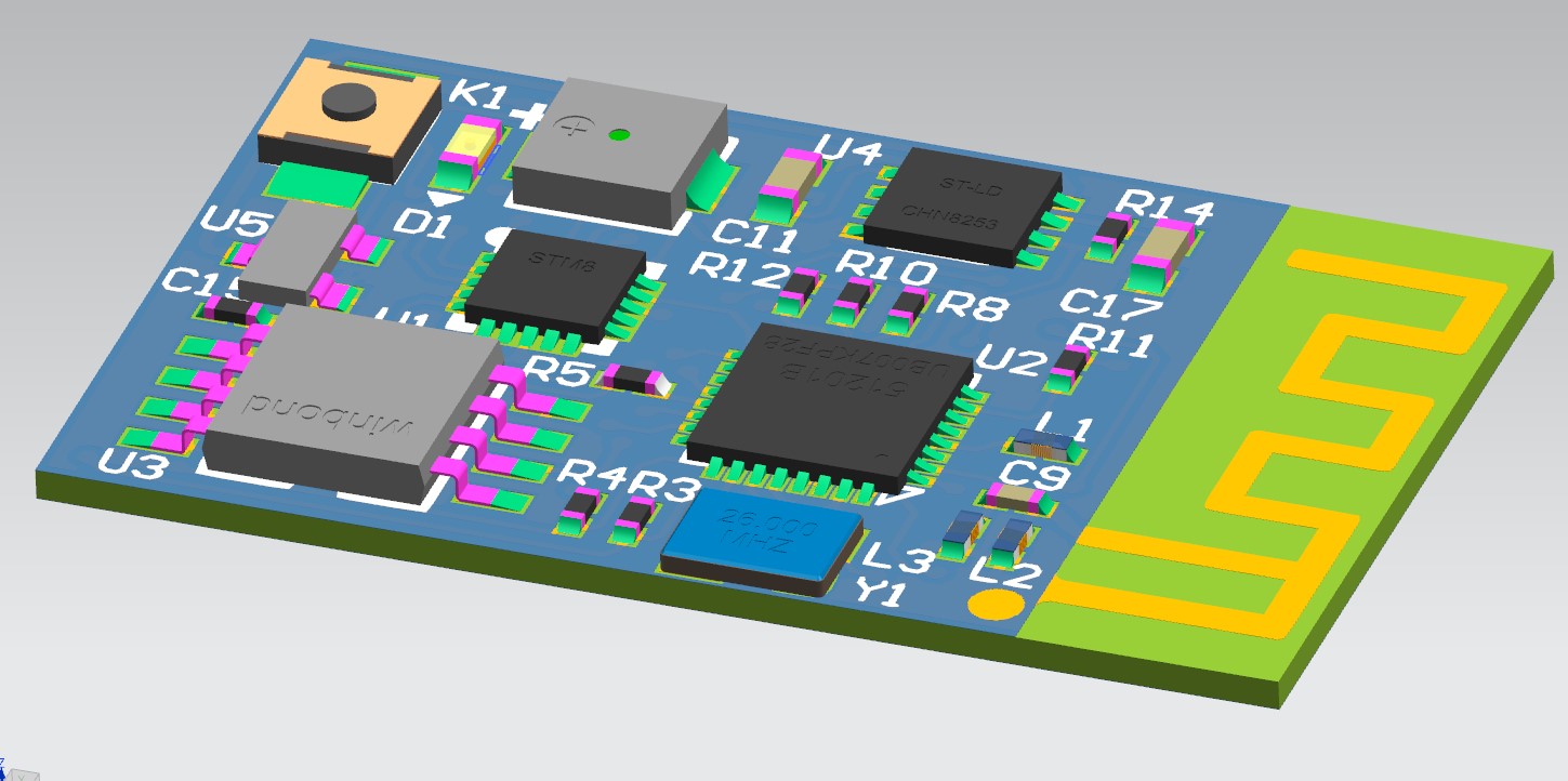 pcb电路板3d渲染电路板3d效果图制作方法的一点思路