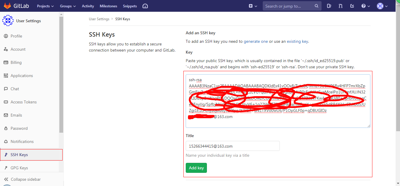 Git ssh 下载设置_gitlab 设置 git ssh 下载-CSDN博客