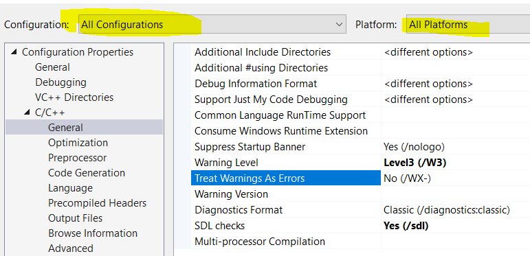 error C2220: warning treated as error