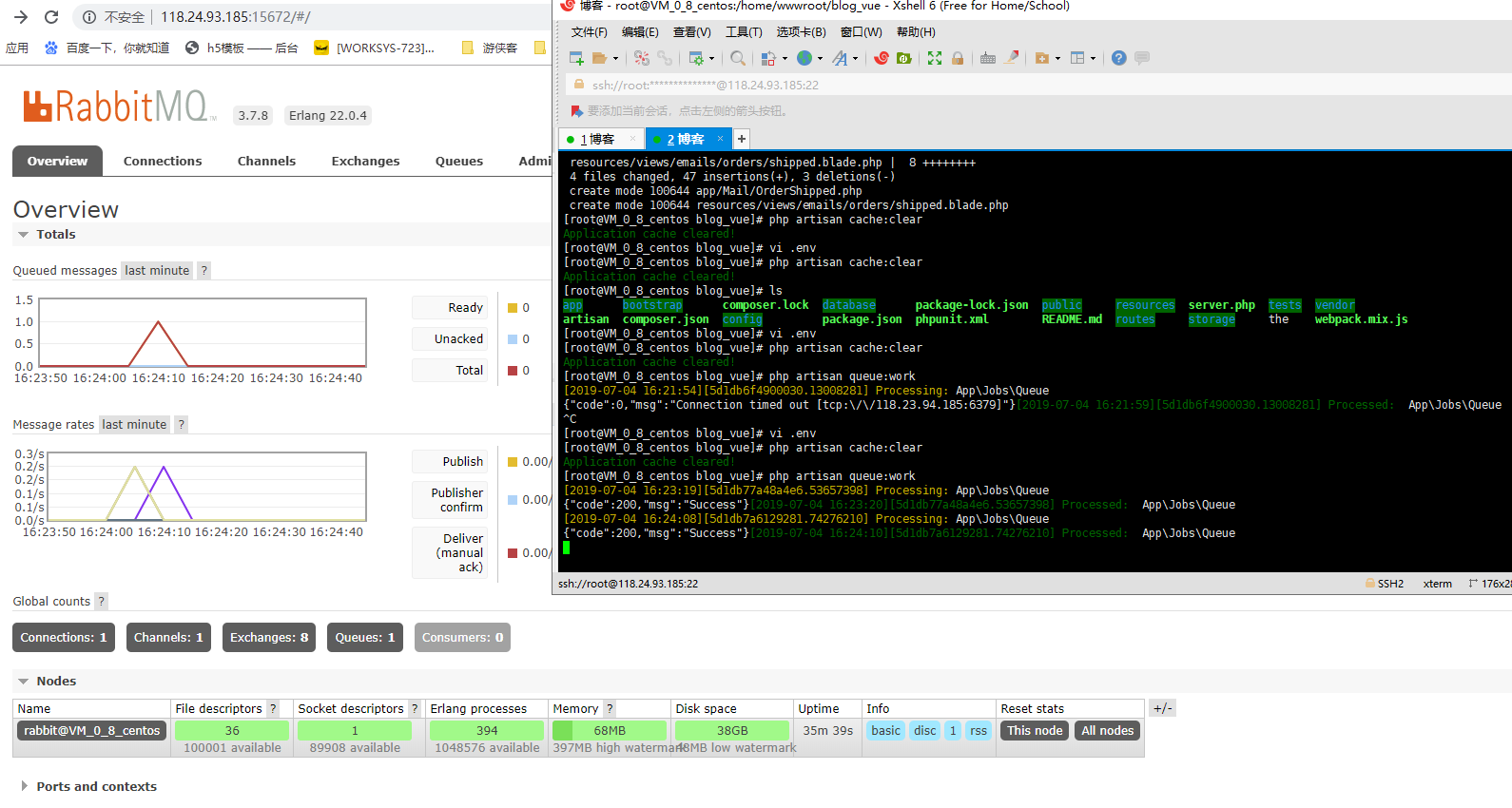Laravel5 使用rabbitmq发送邮件小案例 Window Linux环境不同配置 Cfun Goodmorning的博客 Csdn博客