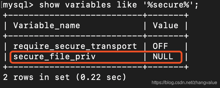 Mac上MySQL出现secure-file-priv为null_secure-file-priv值为null-CSDN博客