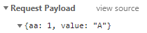 request payload