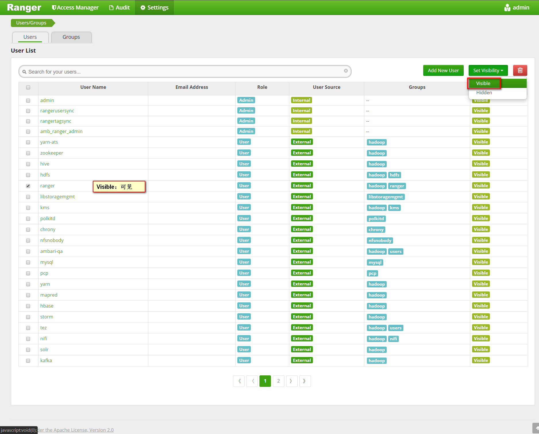 Apache Ranger 1.1.0 用户指南_apache ranger 的官方文档-CSDN博客
