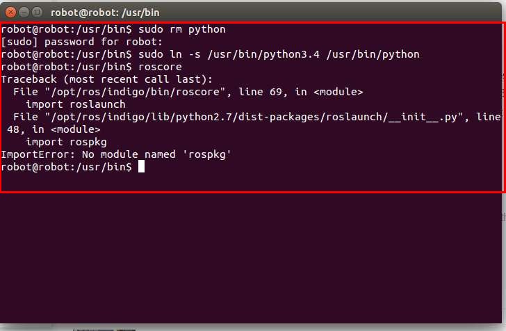 roscore 无法运行_no module named 'rosmaster-CSDN博客