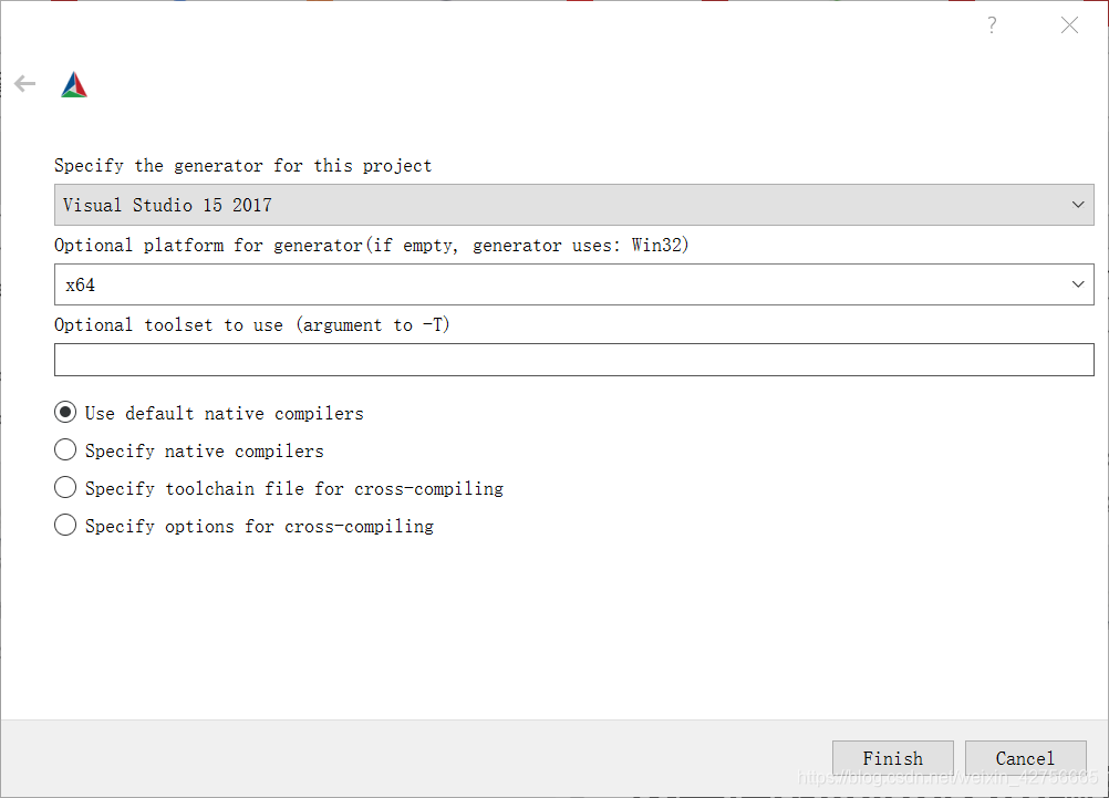 Cmake3.14的界面