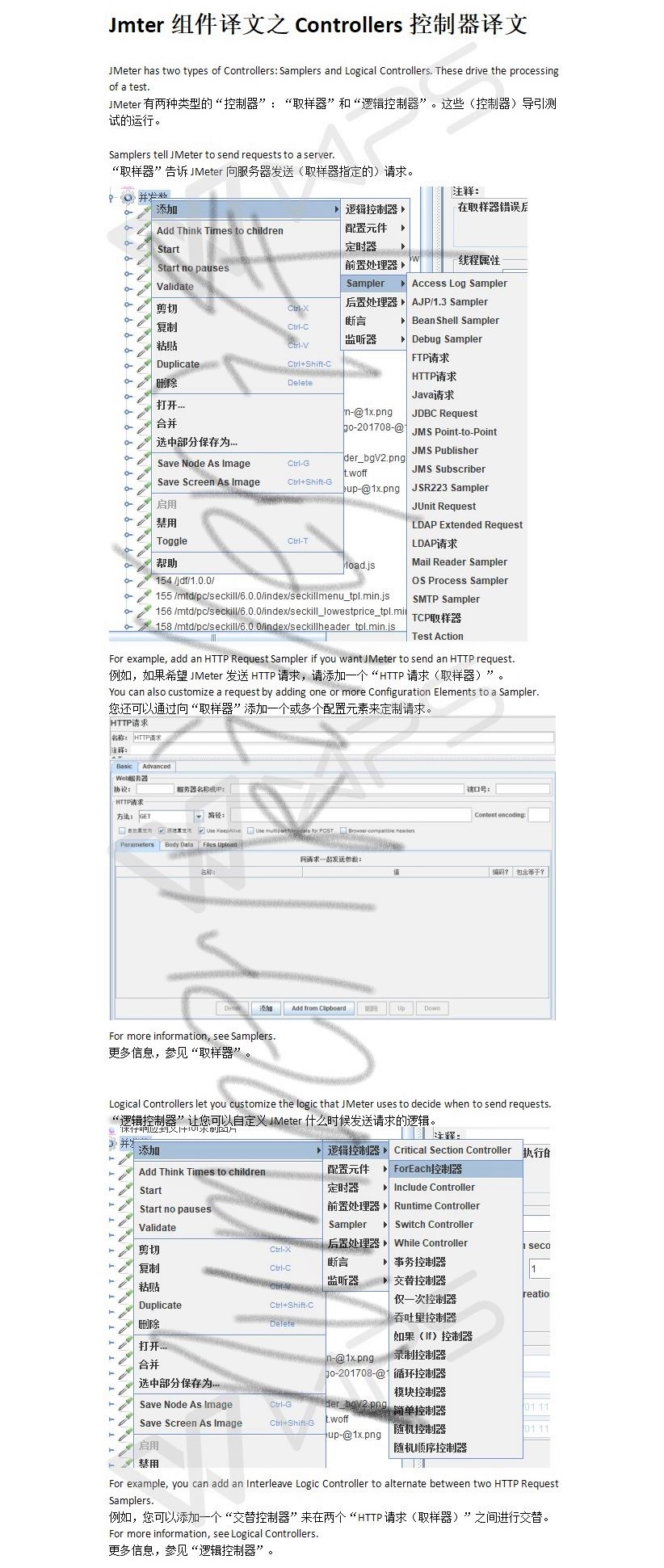 Jmter组件译文之Controllers控制器译文