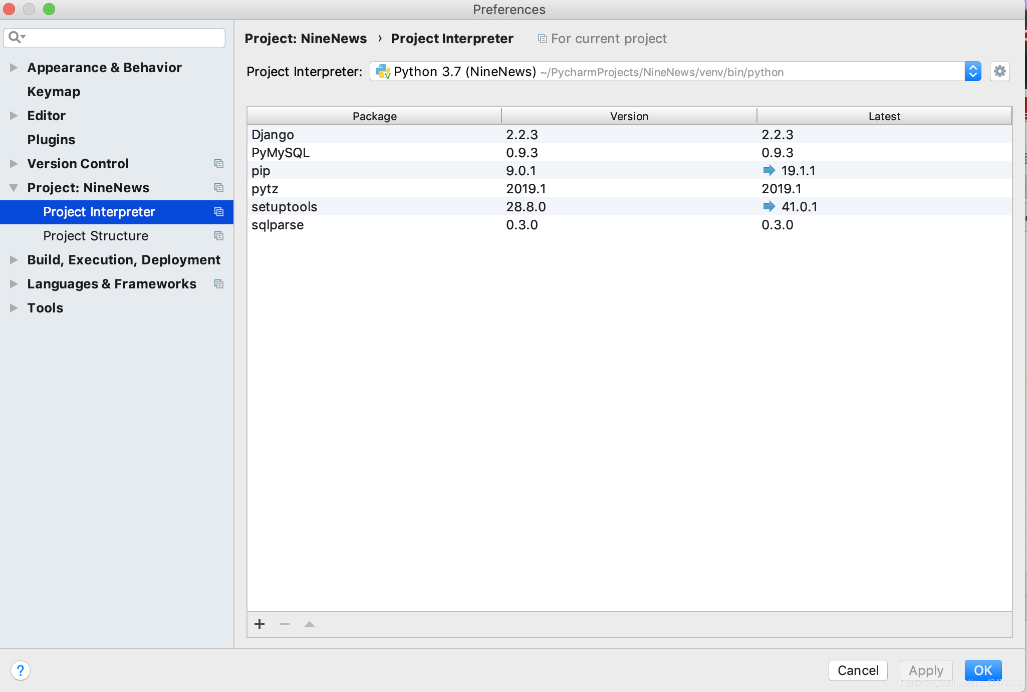 django.core.exceptions.ImproperlyConfigured: Error loading MySQLdb ...